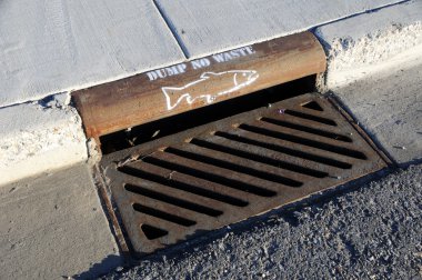 Storm Drain Warning clipart