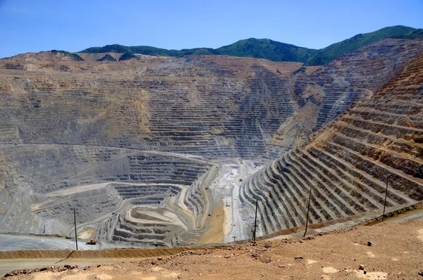 Open pit bakır madeni — Stok fotoğraf