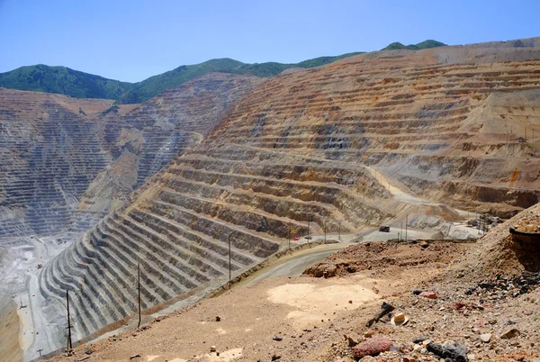 Open pit bakır madeni — Stok fotoğraf