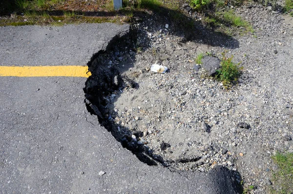 Yol hasarı — Stok fotoğraf