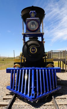 Historic Jupiter Steam Locomotive at Golden Spike National Monument clipart