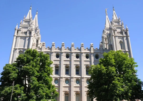 Templo Mórmon em Salt Lake City, Utah — Fotografia de Stock