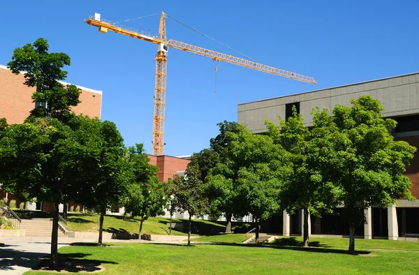 Construction sur le campus universitaire — Photo