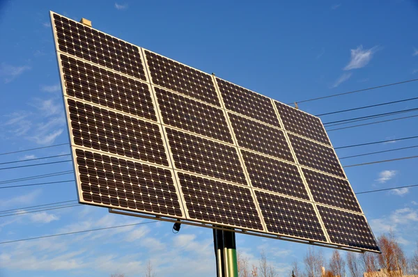Solarmodul für erneuerbare Energien Stockbild