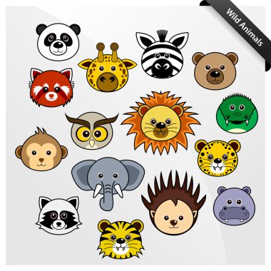 Wildlife Animal Cute Cartoon clipart