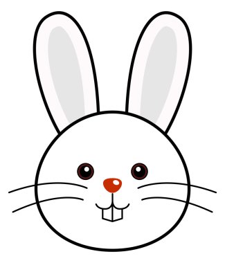 Cute Rabbit Vector clipart