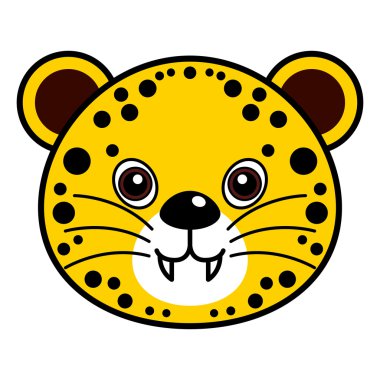 Cute Cheetah Vector clipart