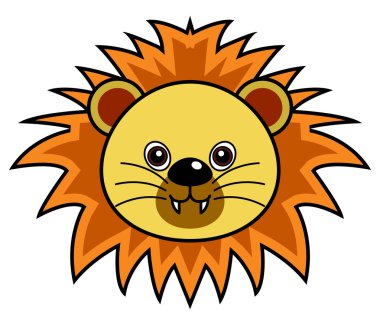 Cute Lion Vector clipart