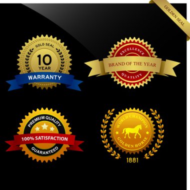 Warranty Guarantee Seal Ribbon Award clipart