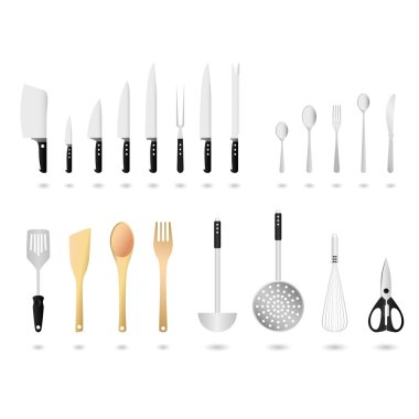 Kitchen Utensils Set Vector clipart