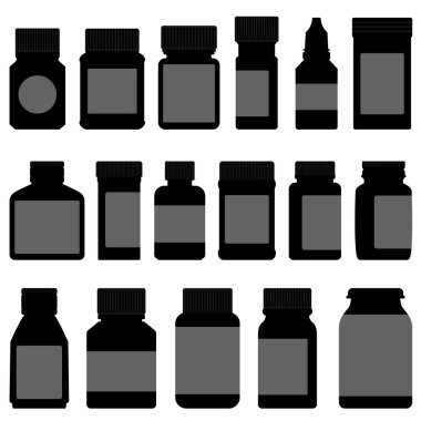 Medicine Storage Container Bottle clipart