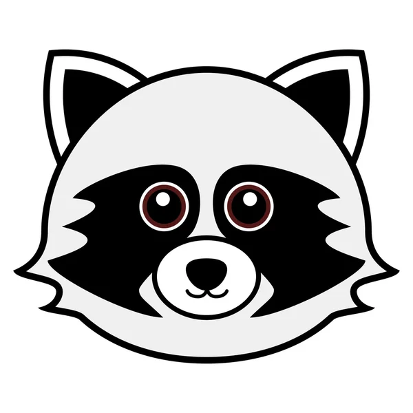 Cute Raccoon Vector — Stock Vector