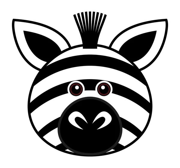 Cute Zebra Vector — Stock Vector