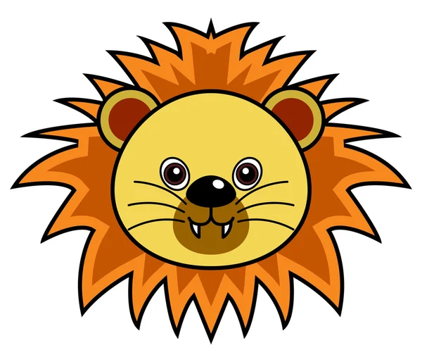 Niedlicher Löwenvektor — Stockvektor