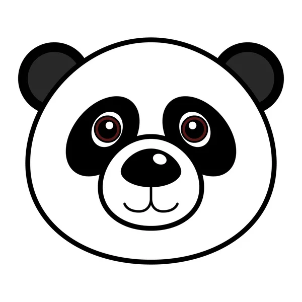Bonito vetor de panda —  Vetores de Stock