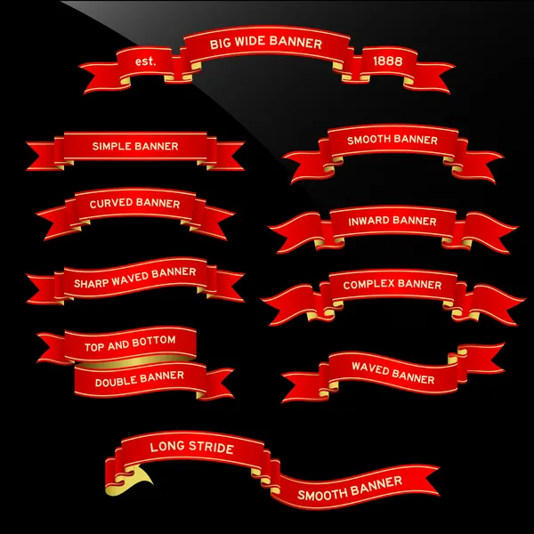 Rouleau de ruban de bannière — Image vectorielle