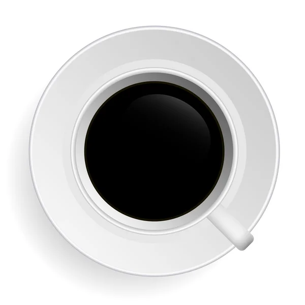 Black Tea Coffee Vector — Stock Vector