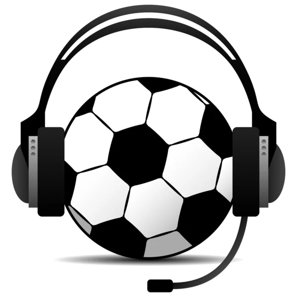 stock vector Football Soccer Podcast Vector