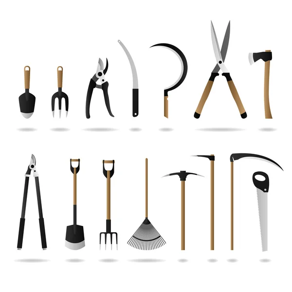 Σύνολο των εργαλεία κηπουρικής — Διανυσματικό Αρχείο