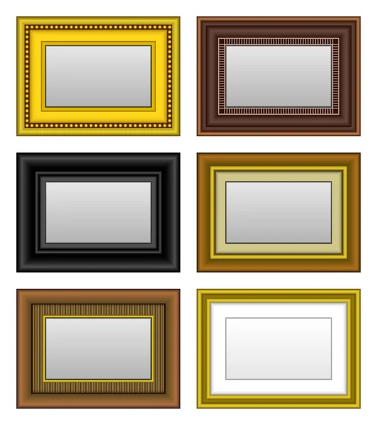 Frame Picture Photo Mirror — Stock Vector