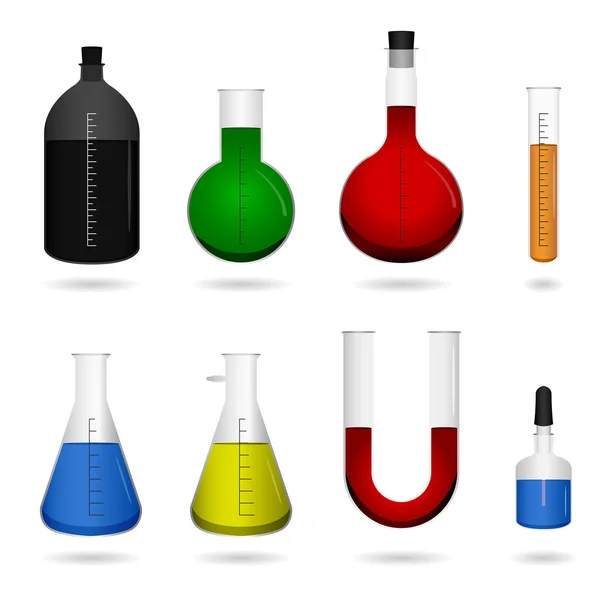 Science équipement de laboratoire chimique — Image vectorielle