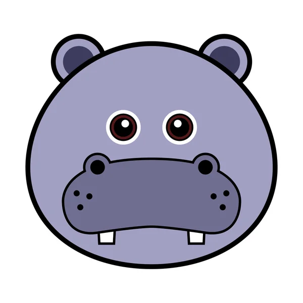  Cara de hipopótamo imágenes de stock de arte vectorial