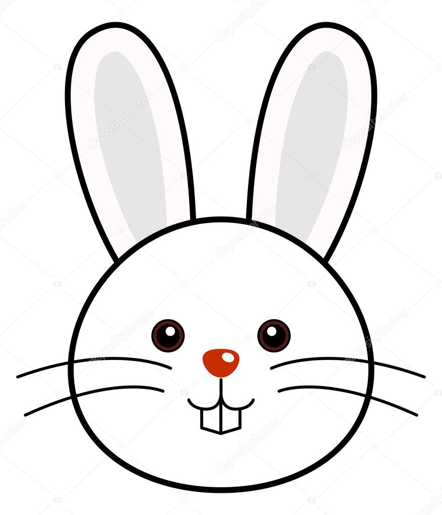 Cute Rabbit Vector — Stock Vector © leremy #4559261