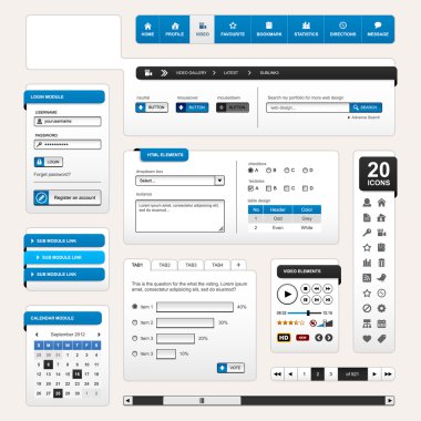 Web design element template clipart