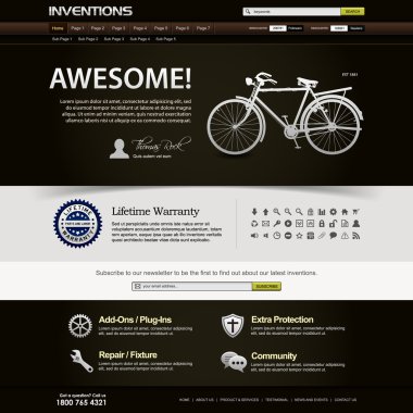 Web Design Website Element Template clipart