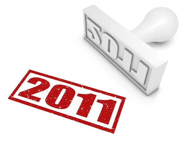 2011 Rubber Stamp — Stock Photo, Image