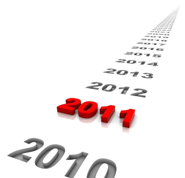 Neues Jahr 2011 — Stockfoto