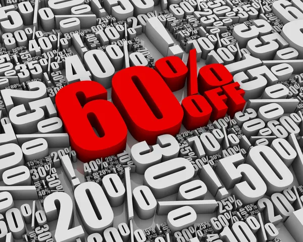 Sale 60% Off! — Stock Photo, Image