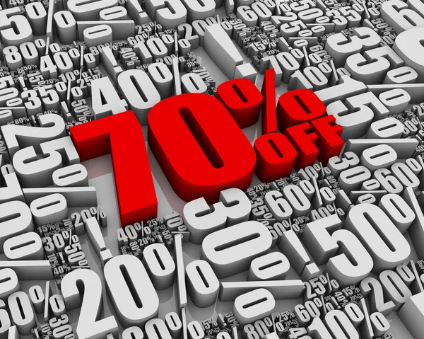 Sale 70% Off! — Stock Photo, Image