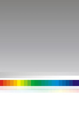 Gray background with a spectrum of colors clipart