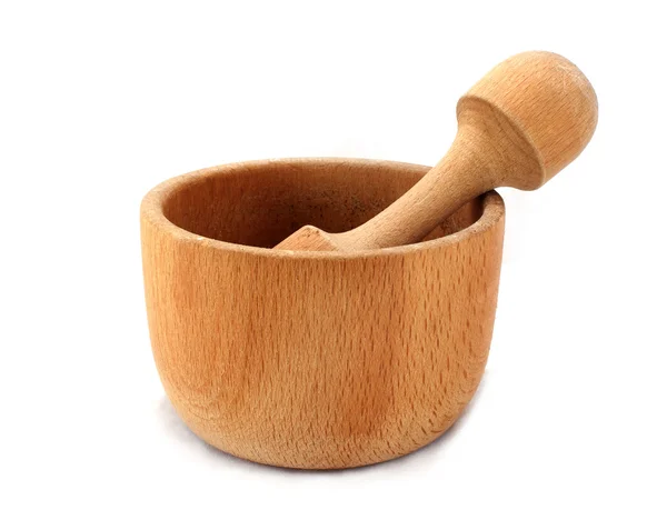 stock image Wooden mortar and pestle