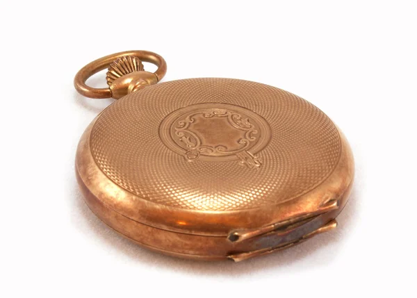 Goldene Taschenuhr. — Stockfoto