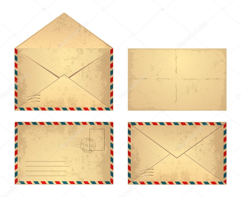 Vintage Envelopes + Free Templates