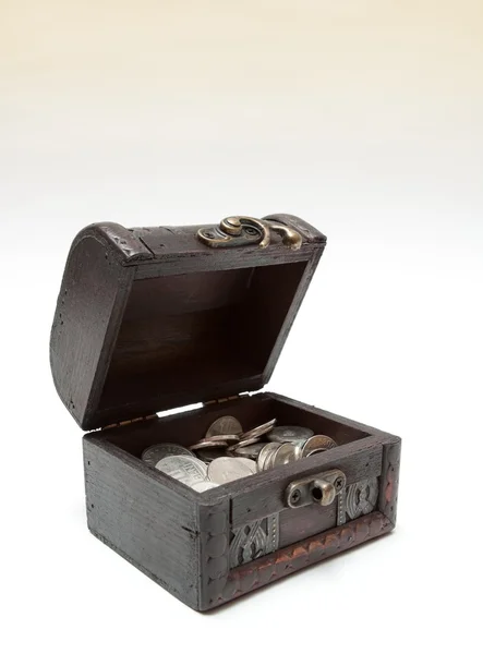 Krabice s pokladem — Stock fotografie