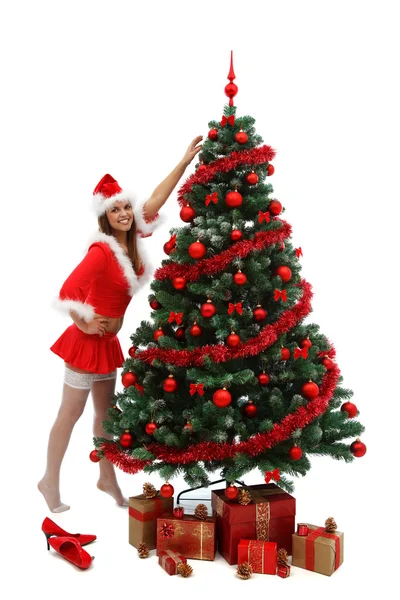 Sexy Christmas girl — Stock Photo, Image