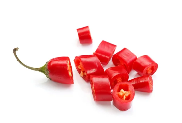 Posiekane chili czerwony — Zdjęcie stockowe