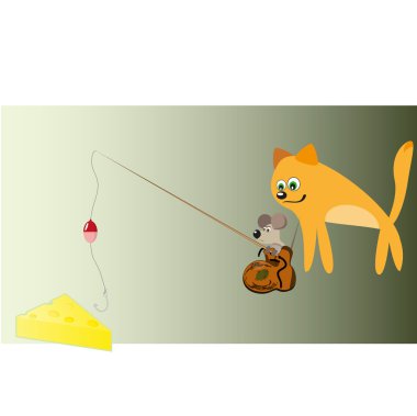 kedi, fare ve peynir