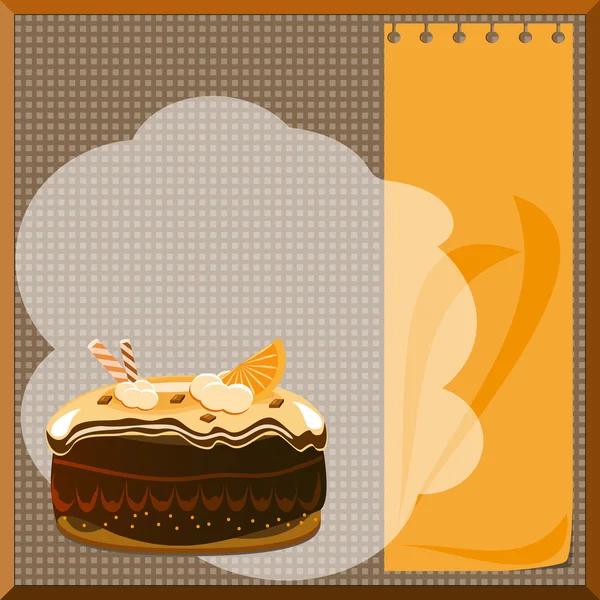 Торт меню — стоковий вектор