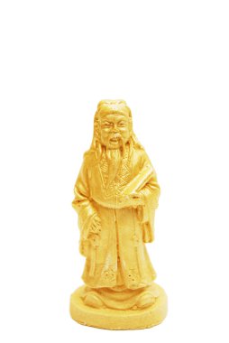 Çin Tanrı heykeli zengin izole