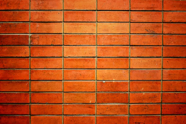Grunge mur de briques rouges — Photo