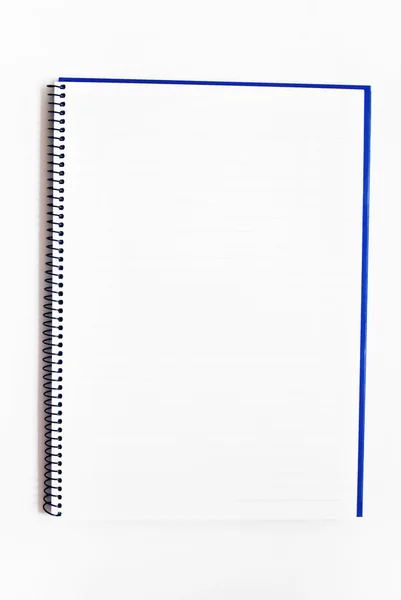 分離された空白のノートブック — ストック写真