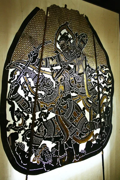 Ancien motif thaï art de l'ombre — Photo