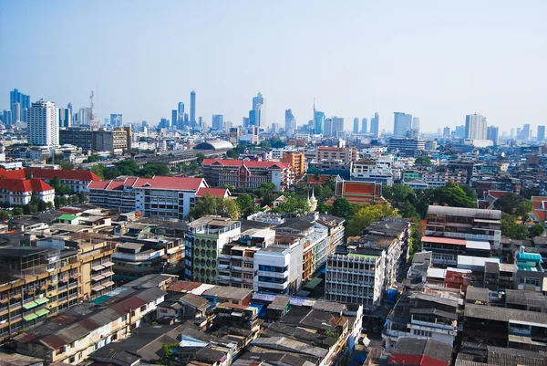 Skyline en het gebouw in bangkok thailand — Stockfoto