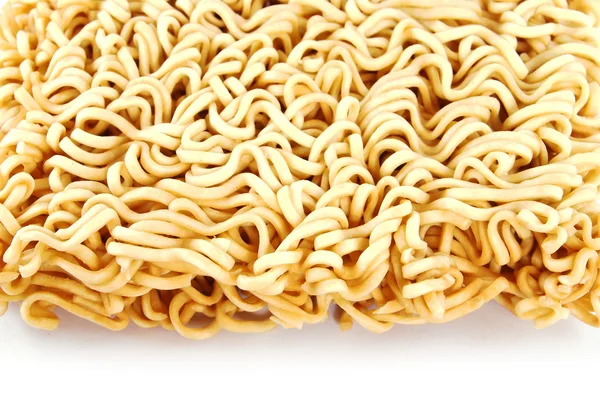Block of Instant noodles isolated on white background — Stock Photo, Image