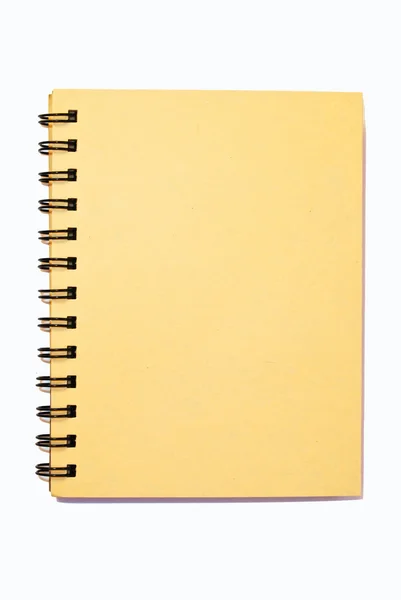 Mały notatnik na białym tle — Zdjęcie stockowe