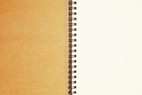 Üres notebook nyitott háttérkép — Stock Fotó
